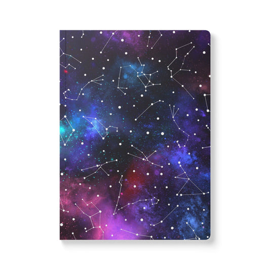 Celestial Softcover Journal - Perfect for Stargazers, Cosmic Diaries, School, Gifts, and Astrology Lovers, Night Sky Notebook