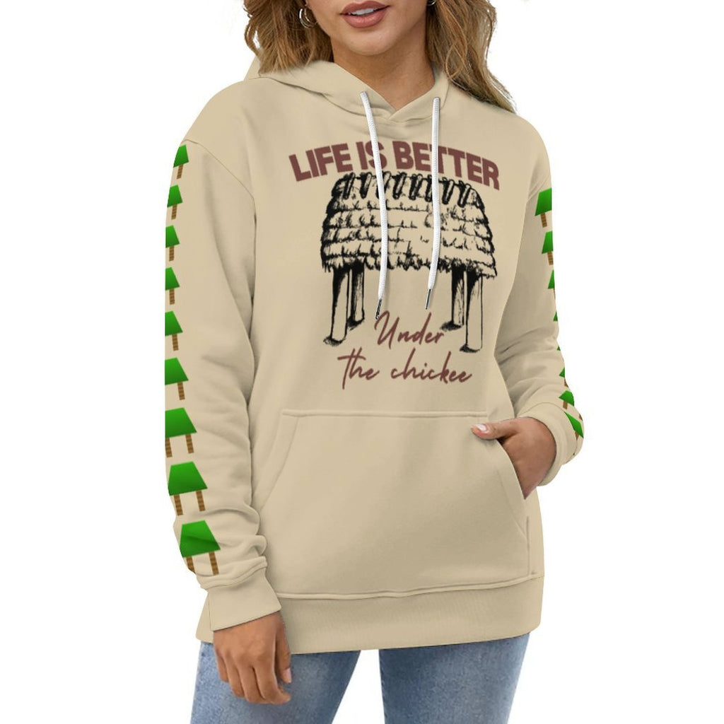 Under the Chickee Design Loose Fit Hoodie for Adults