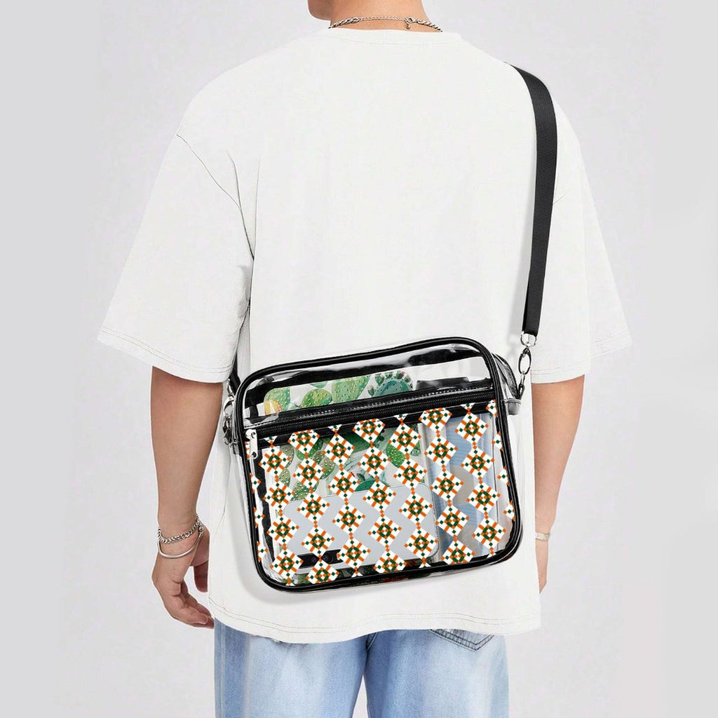 2-Piece Clear Satchel Bag Set UM2