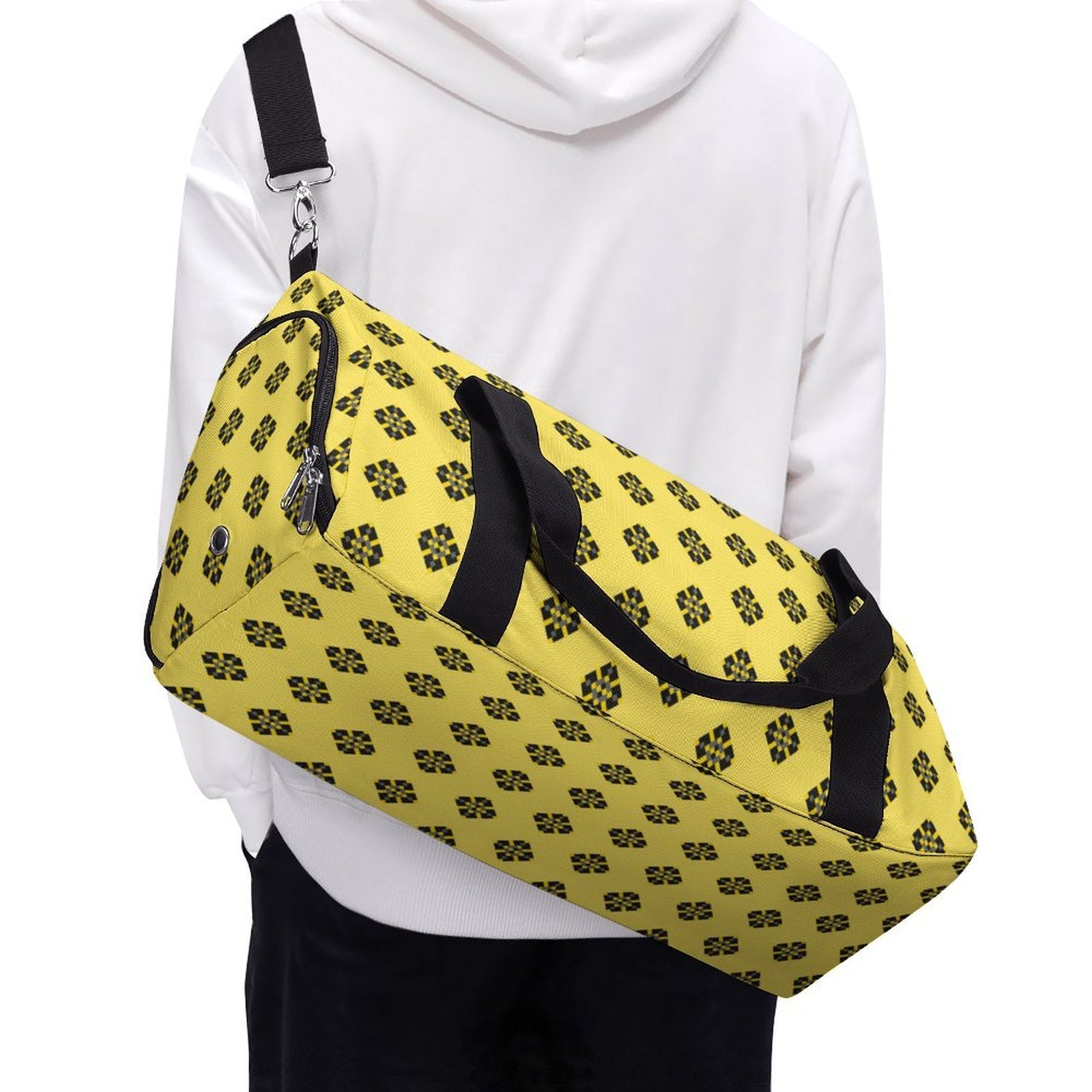 Black & Yellow Diamond - Yellow Gym Bag