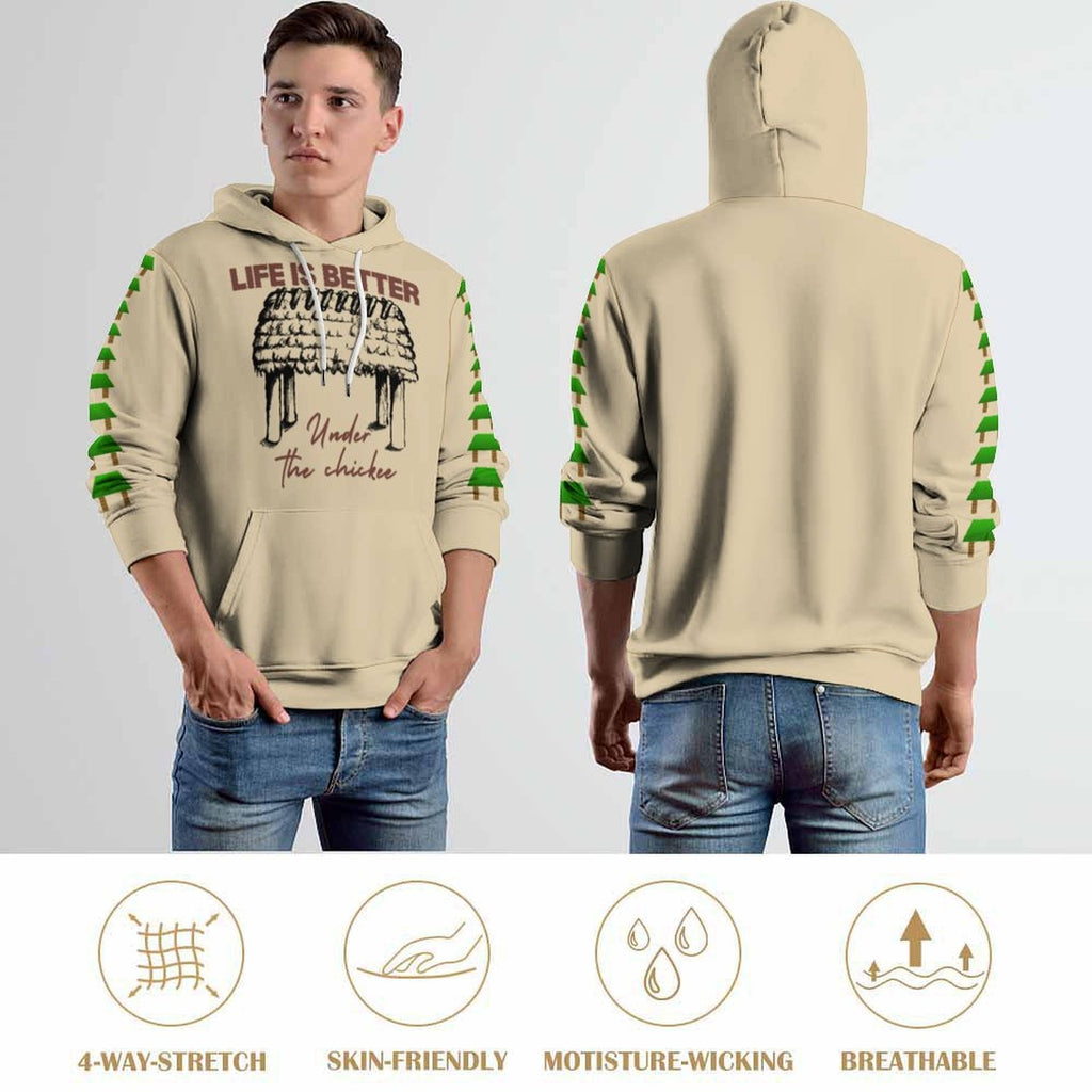 Under the Chickee Design Loose Fit Hoodie for Adults