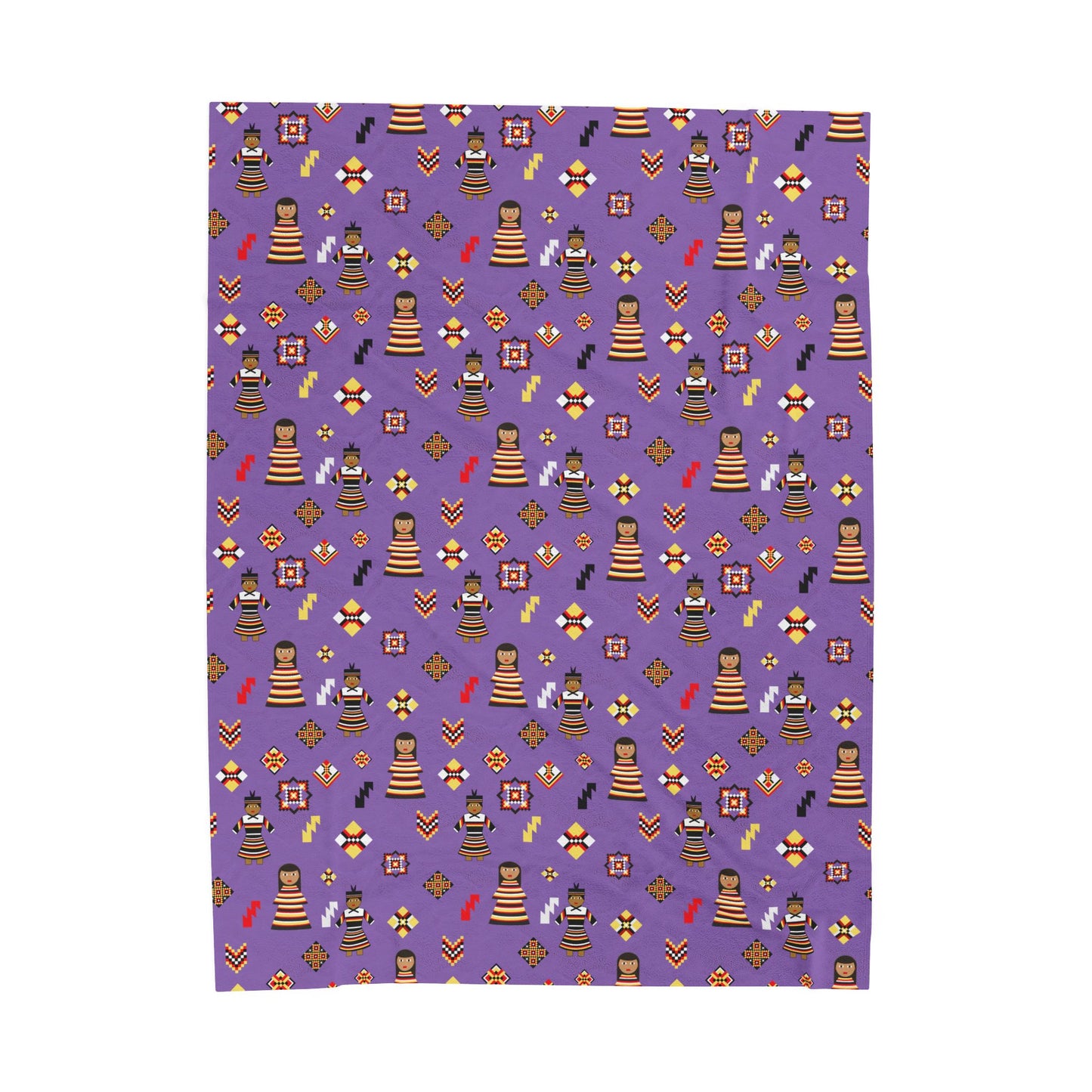 Purple Seminole Dolls Velveteen Plush Blanket