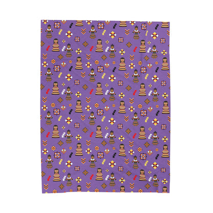 Purple Seminole Dolls Velveteen Plush Blanket