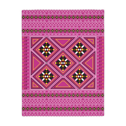 Pink Velveteen Microfiber Blanket (Two-sided print)