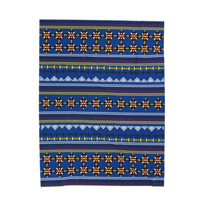 Blue Velveteen Plush Wayne OneShop Blanket