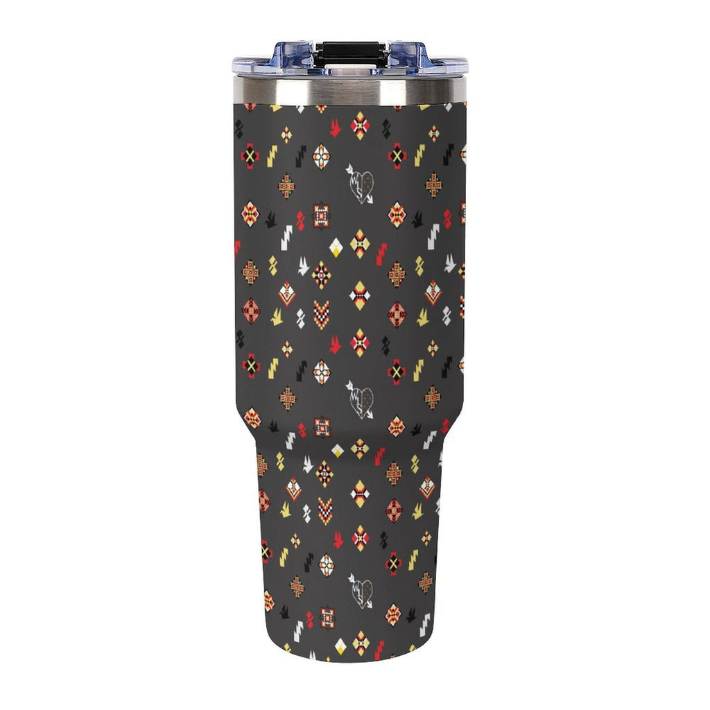 40oz Tumbler with Multi-Color Handle