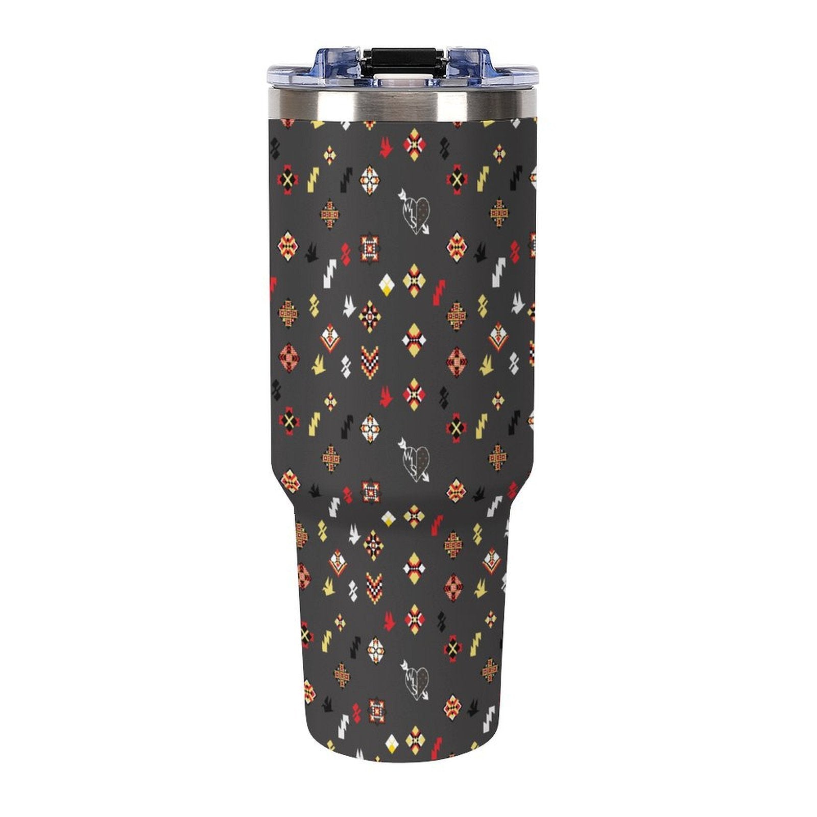 40oz Tumbler with Multi-Color Handle