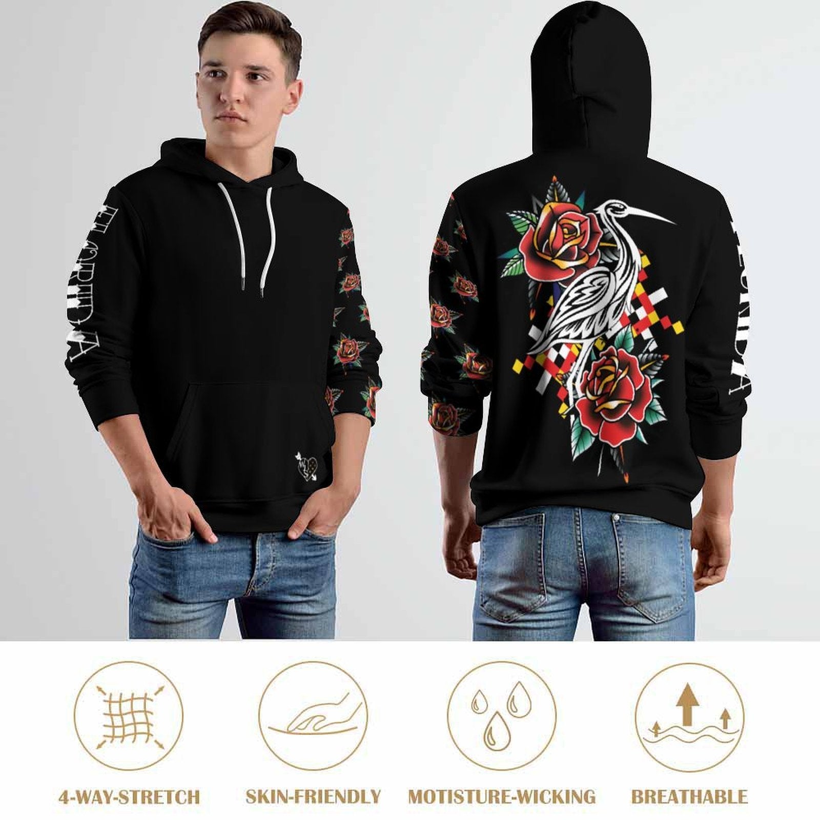 Bird Loose Fit Hoodie for Adults