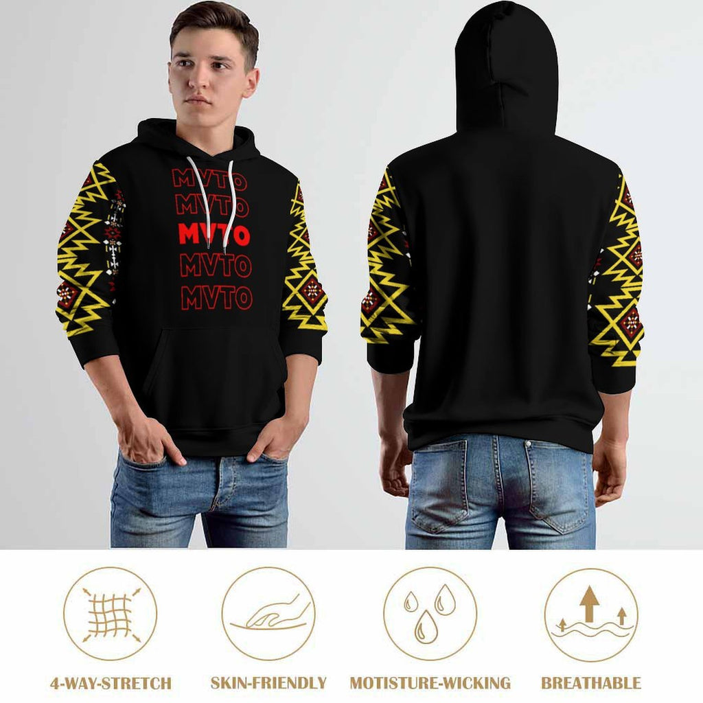 Thank You Design Loose Fit Hoodie (Creek) for Adults
