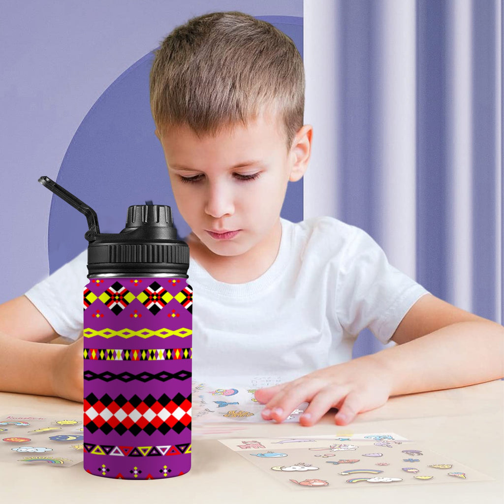 Plum Kids Water Bottle with Chug Lid (12 oz)