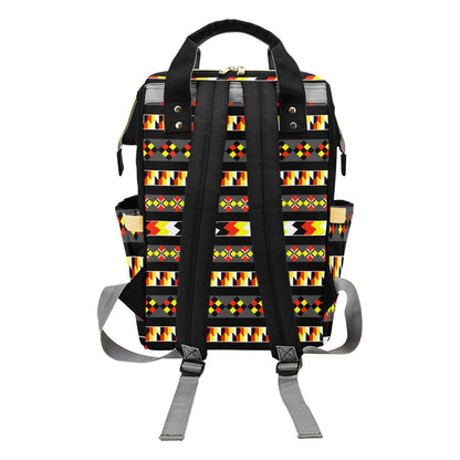 Black Chic Multifunctional Backpack | Trendy Bag, Stylish Mama Bag, Tote, Baby Shower Gift, Eco-Friendly Backpack