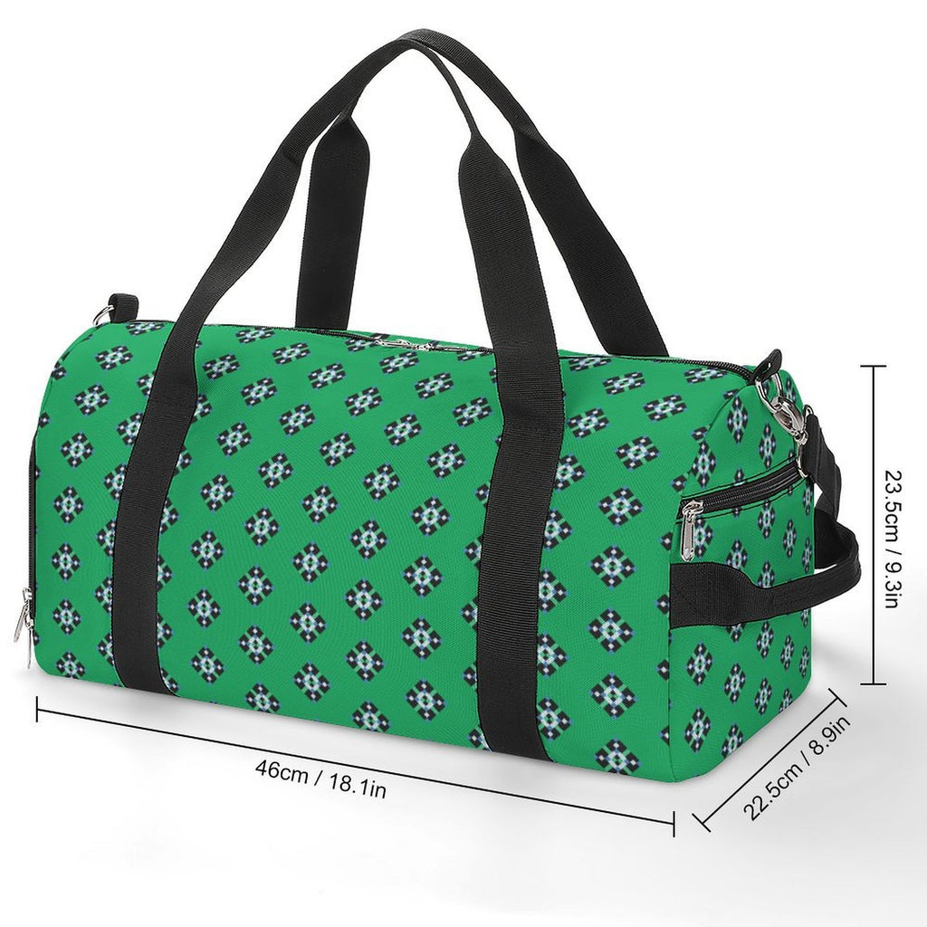 Blue & Green Diamond - Green Gym Bag