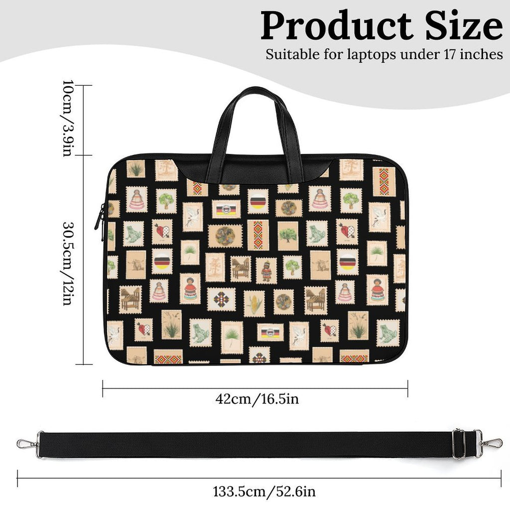 Postage PU Leather Laptop Bag 42x30.5cm
