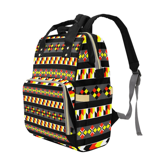 Black Chic Multifunctional Backpack | Trendy Bag, Stylish Mama Bag, Tote, Baby Shower Gift, Eco-Friendly Backpack