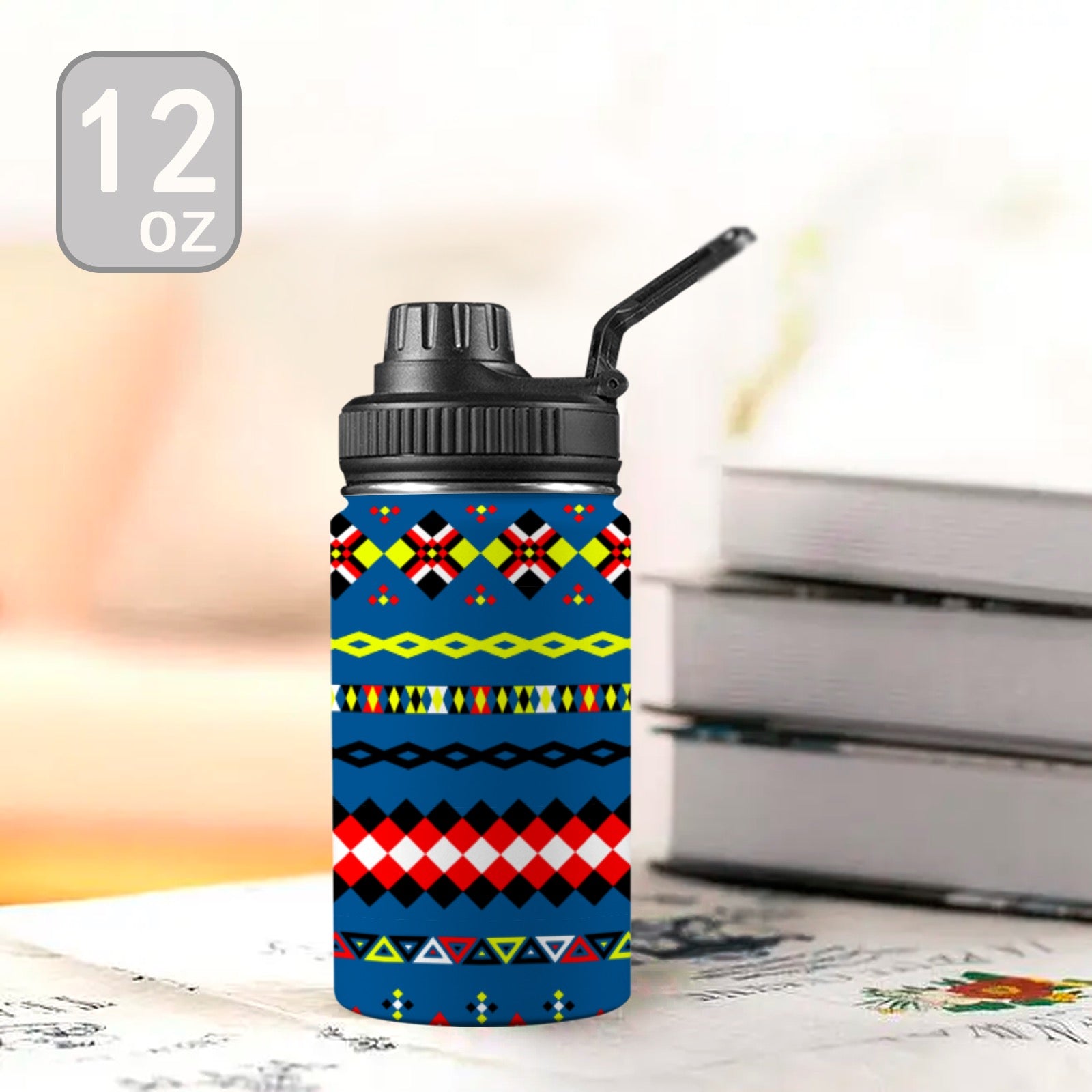 Ocean Kids Water Bottle with Chug Lid (12 oz)