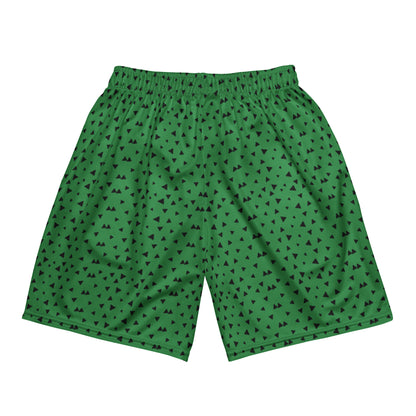 Green Unisex mesh shorts