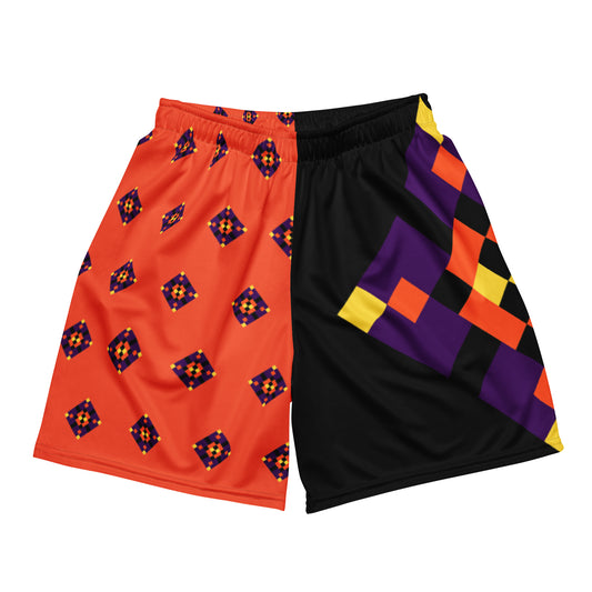 Halloween Diamond mesh shorts