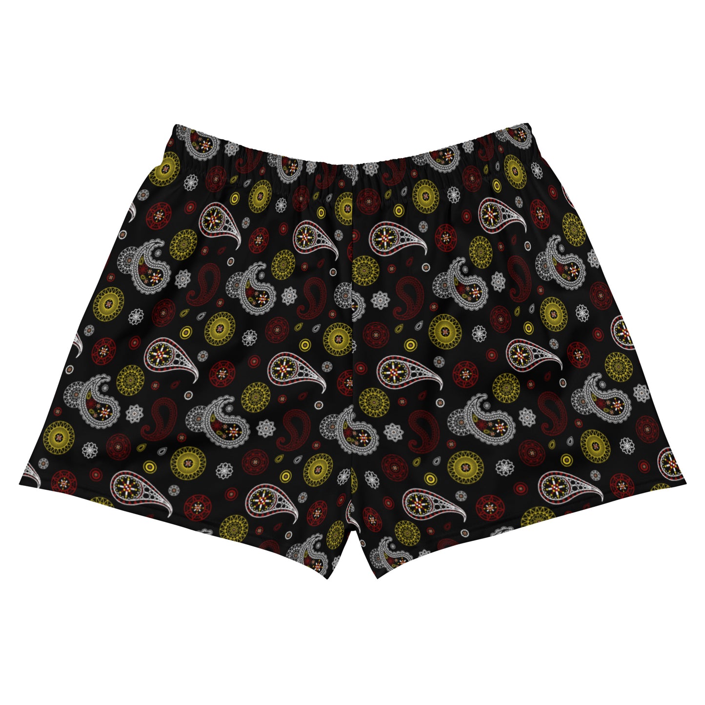 Unisex Paisley Athletic Short Shorts