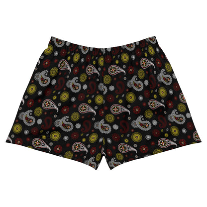Unisex Paisley Athletic Short Shorts
