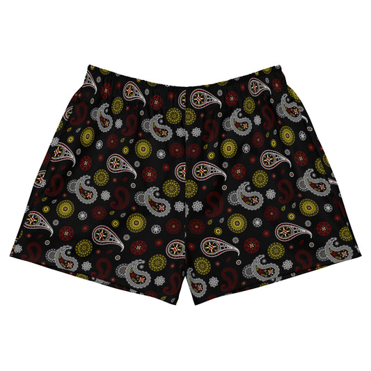 Unisex Paisley Athletic Short Shorts