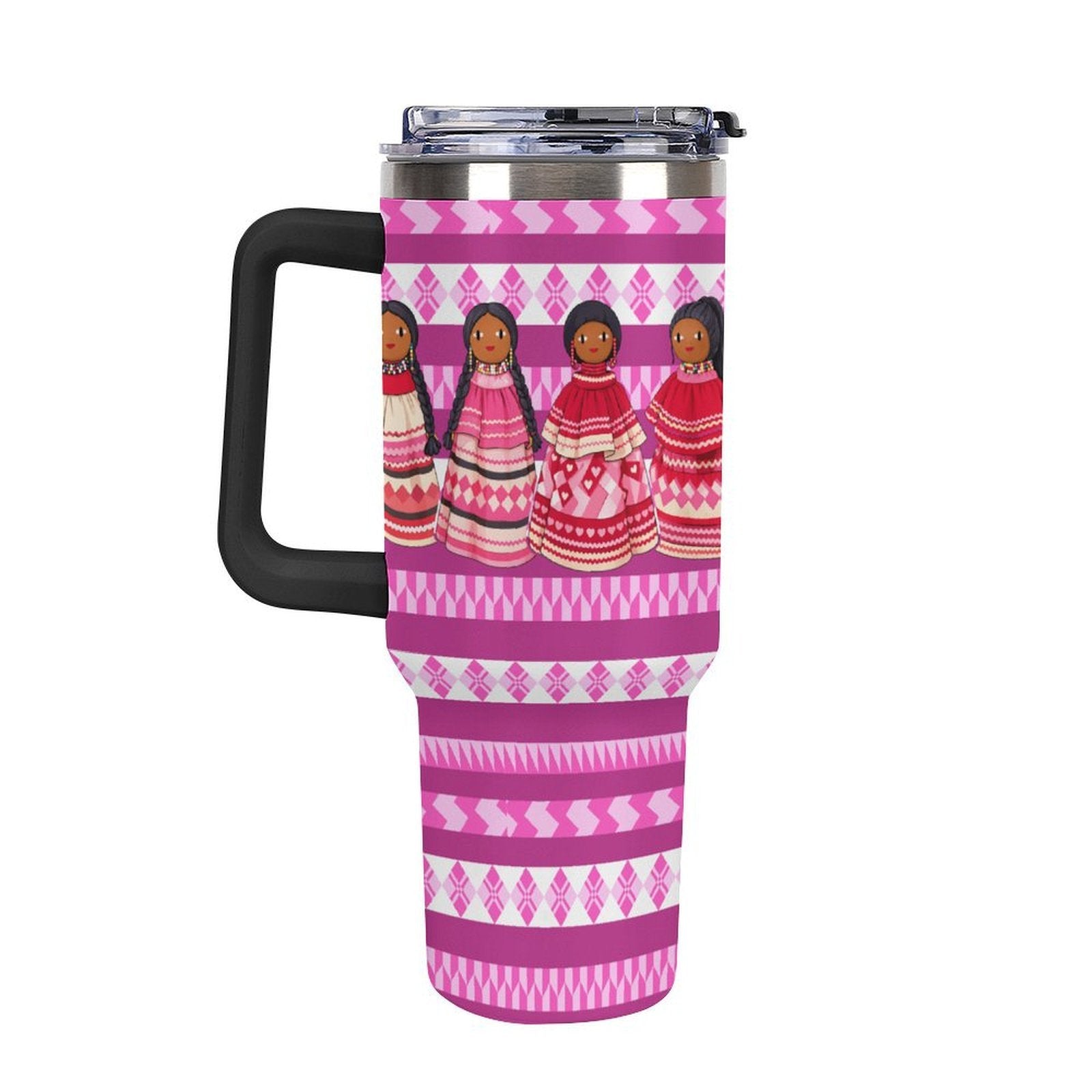 Dolls 40oz Tumbler with Multi-Color Handle