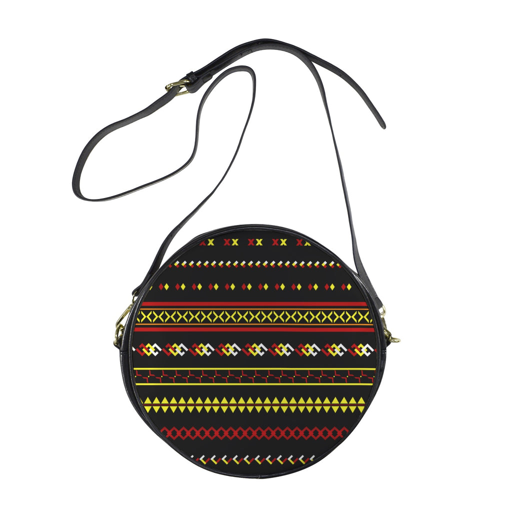 Patchwork Round Sling Bag-Large