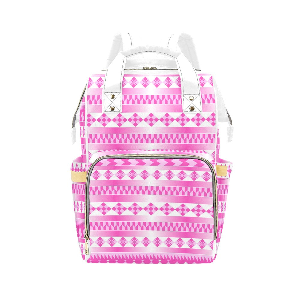 Pink Chic Multifunctional Backpack | Trendy Bag, Stylish Mama Bag, Tote, Baby Shower Gift, Eco-Friendly Backpack