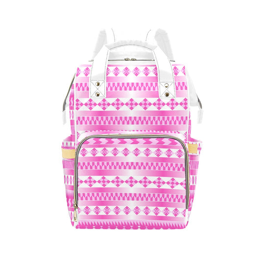 Pink Chic Multifunctional Backpack | Trendy Bag, Stylish Mama Bag, Tote, Baby Shower Gift, Eco-Friendly Backpack