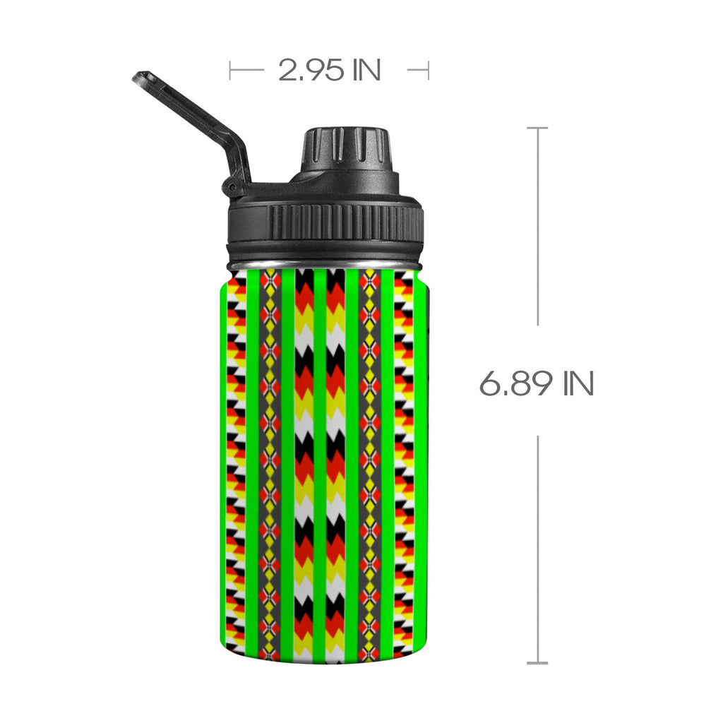 Spring Green Kids Water Bottle with Chug Lid (12 oz)