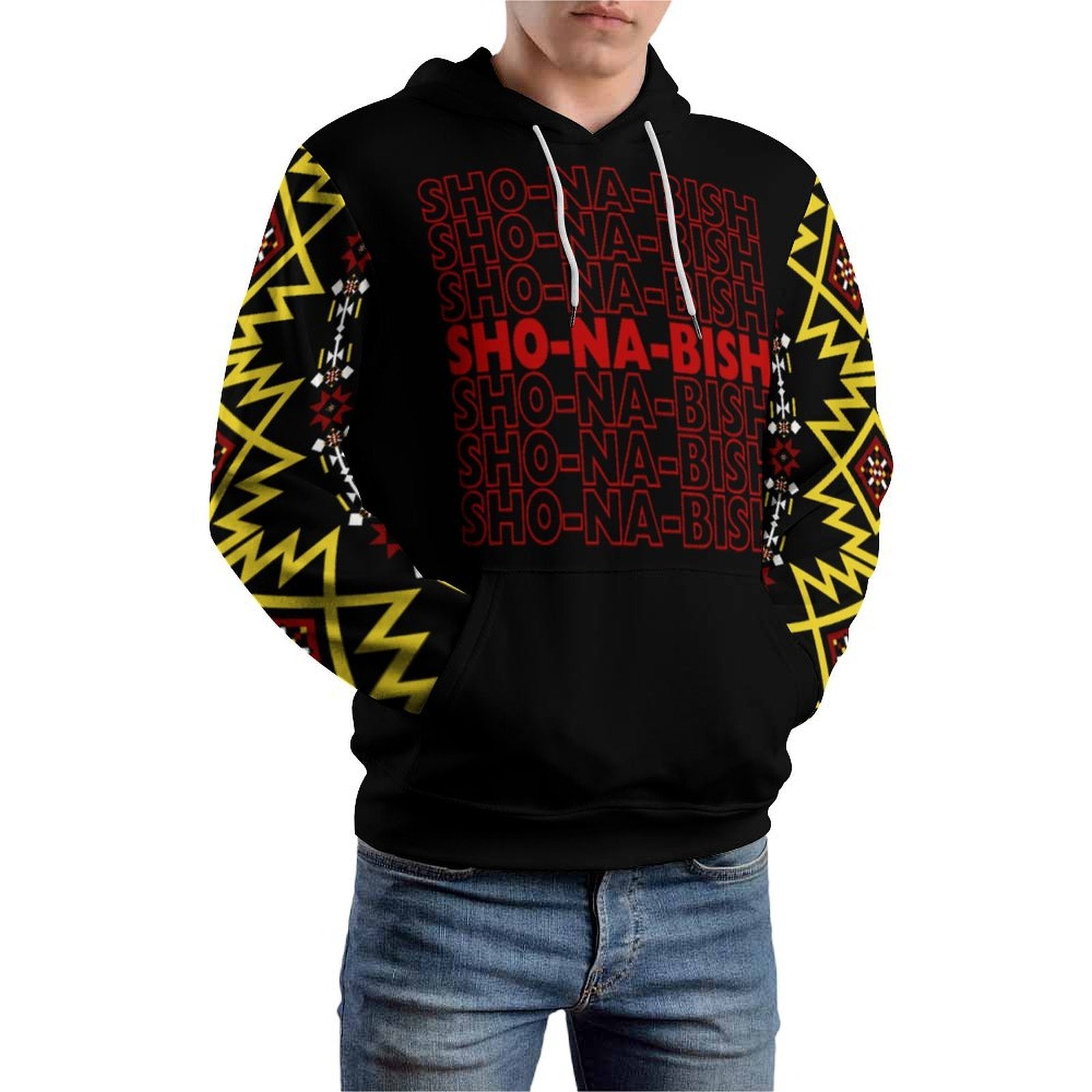 Thank You Design Loose Fit Hoodie for Adults