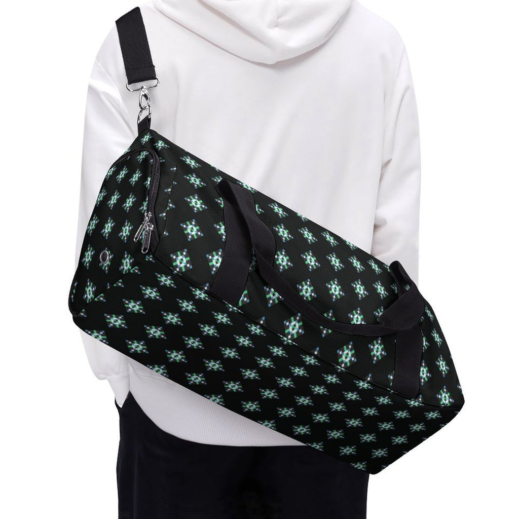 Blue & Green Diamond - Black Gym Bag