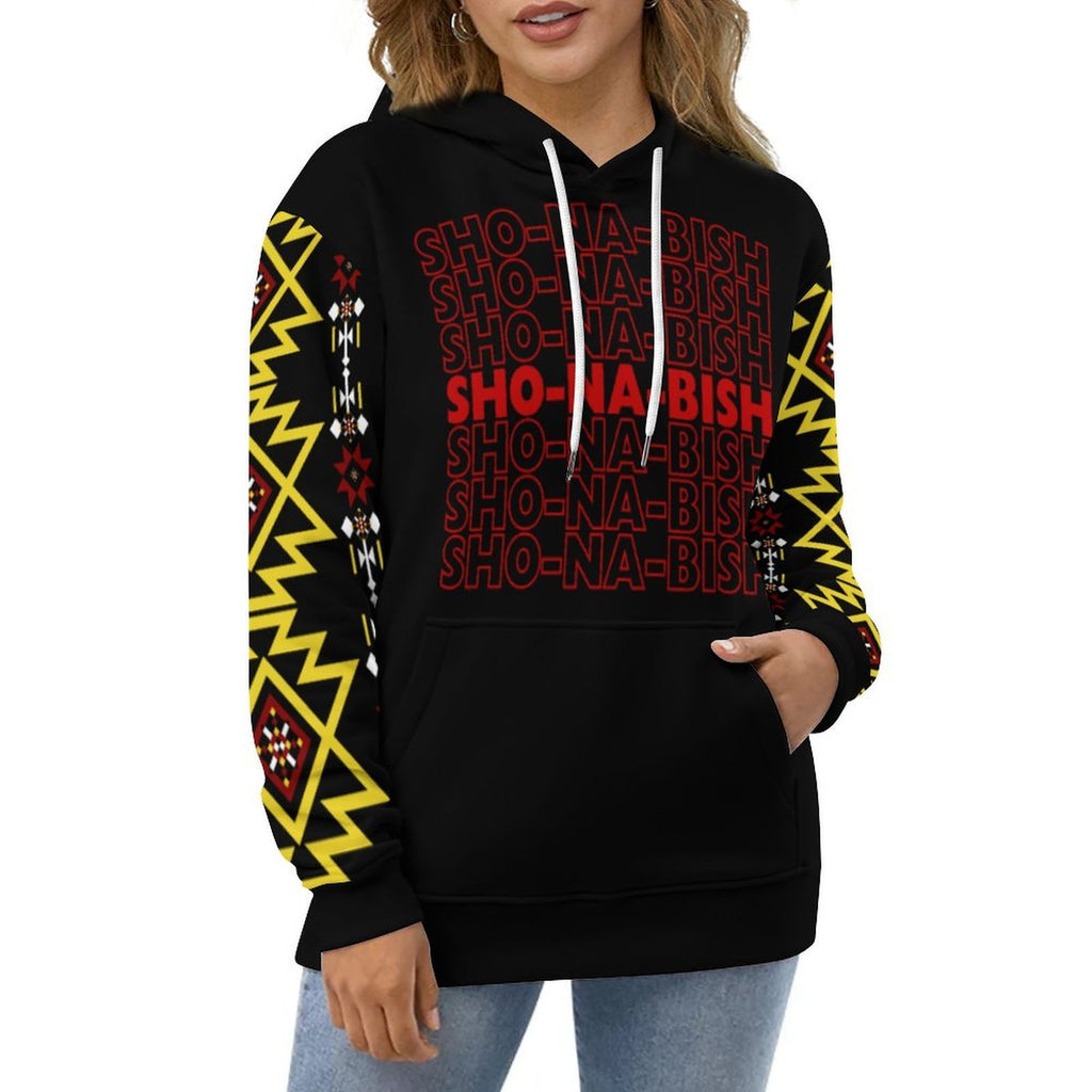 Thank You Design Loose Fit Hoodie for Adults