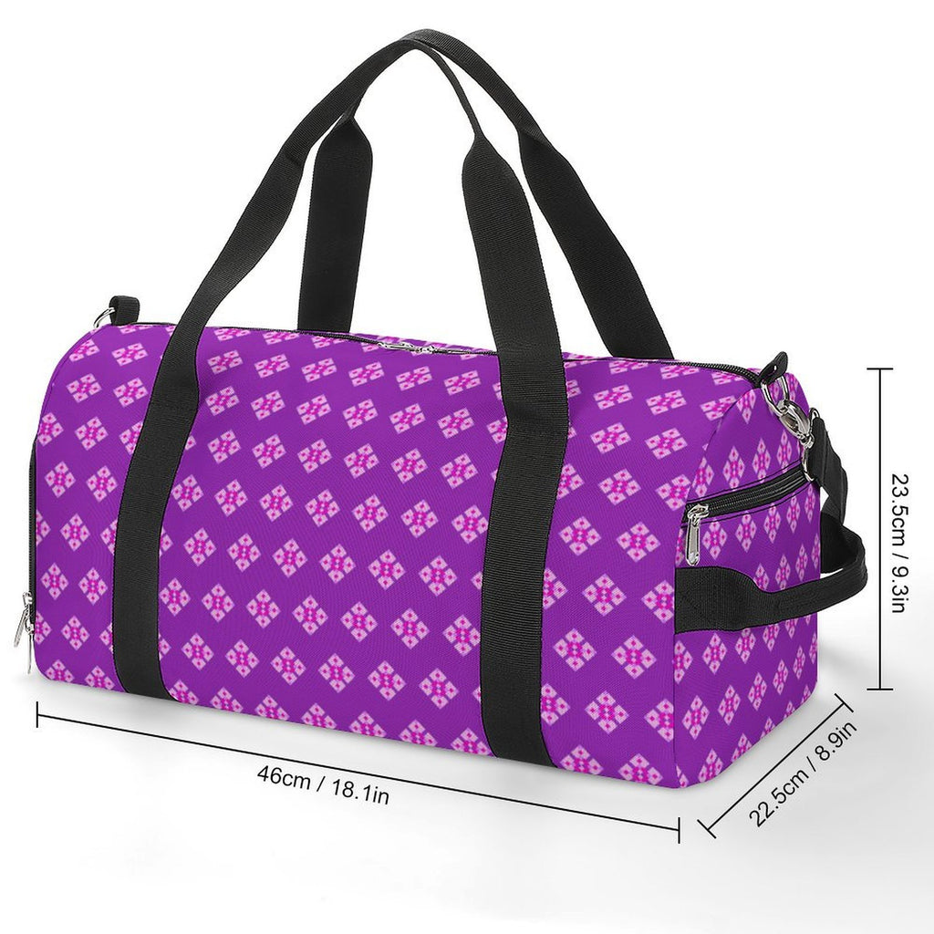 Pink & Purple Diamond - Purple Gym Bag