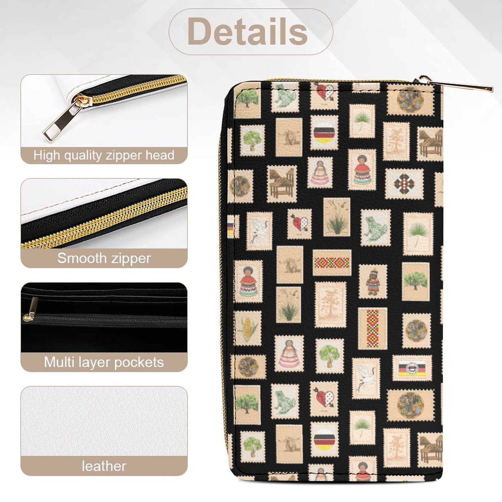 Postage Leather Wallet
