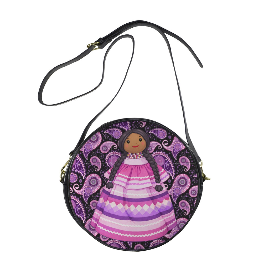 Paisley Round Sling Bag (Large)