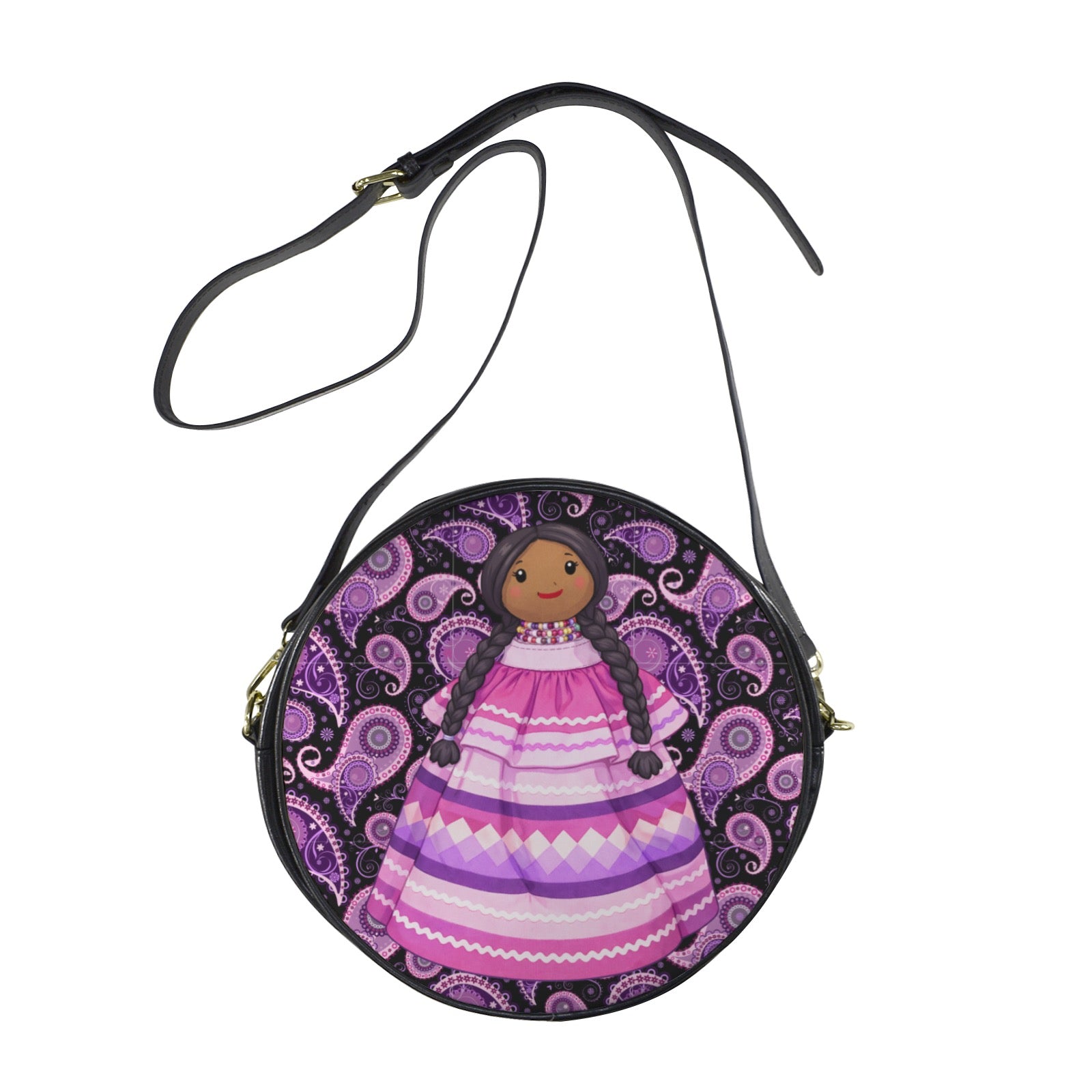 Paisley Round Sling Bag