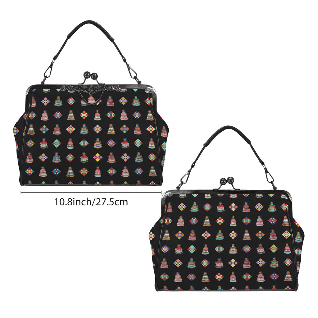 Dolls & Diamonds Kisslock Crossbody Bag