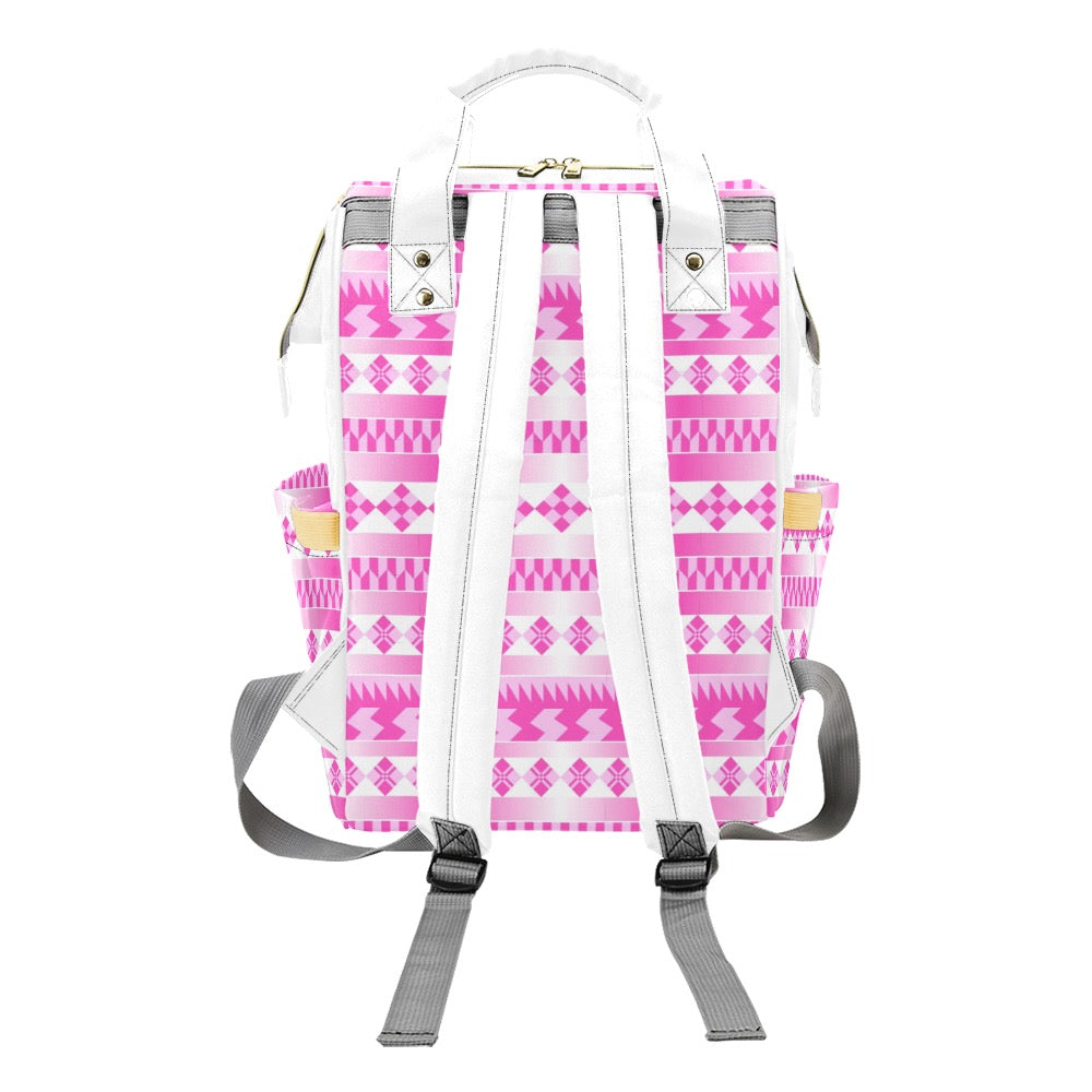 Pink Chic Multifunctional Backpack | Trendy Bag, Stylish Mama Bag, Tote, Baby Shower Gift, Eco-Friendly Backpack
