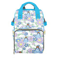 Purple & Blue Floral Backpack