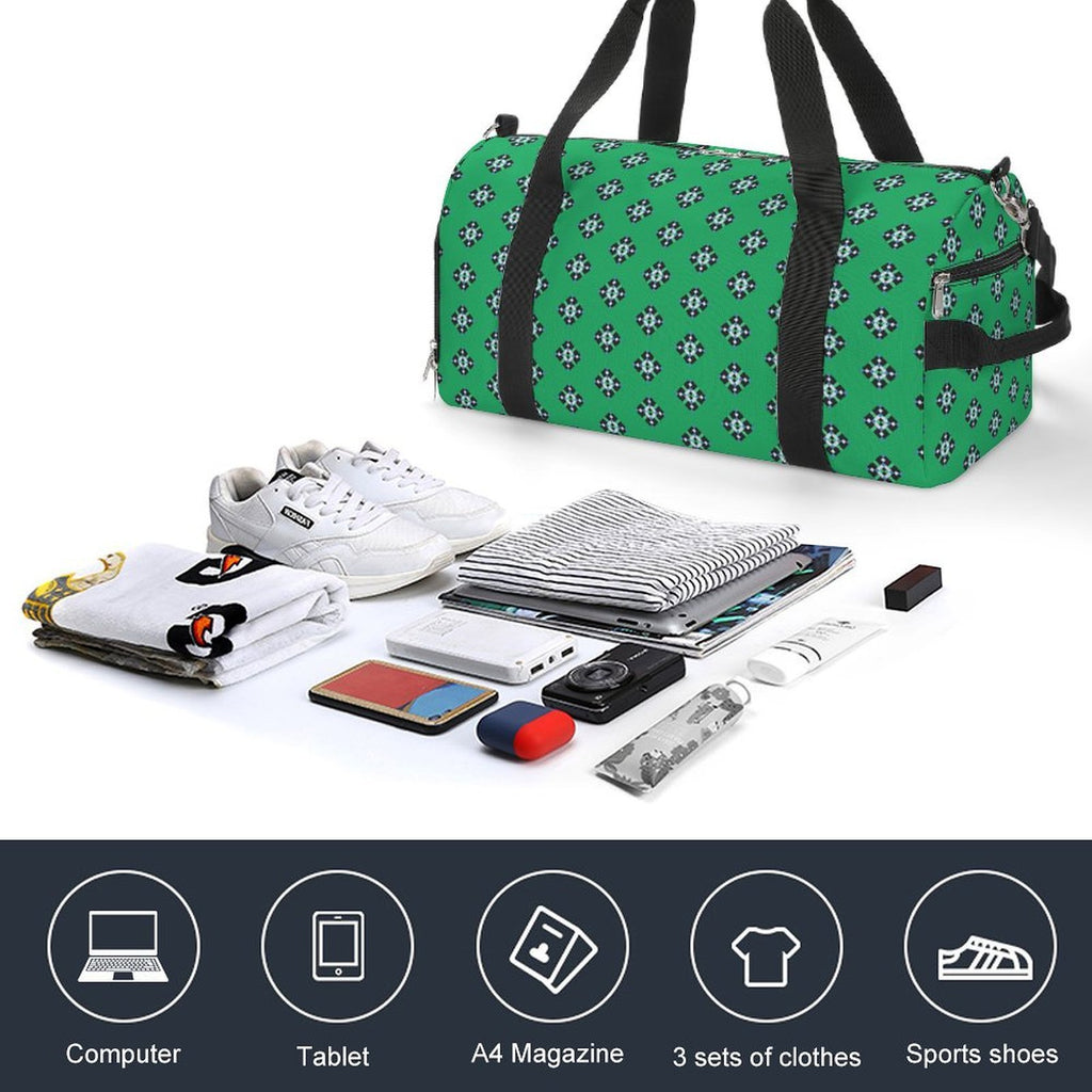 Blue & Green Diamond - Green Gym Bag