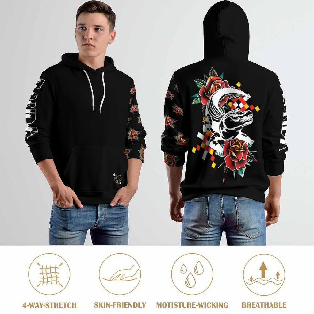 Alligator Loose Fit Hoodie for Adults