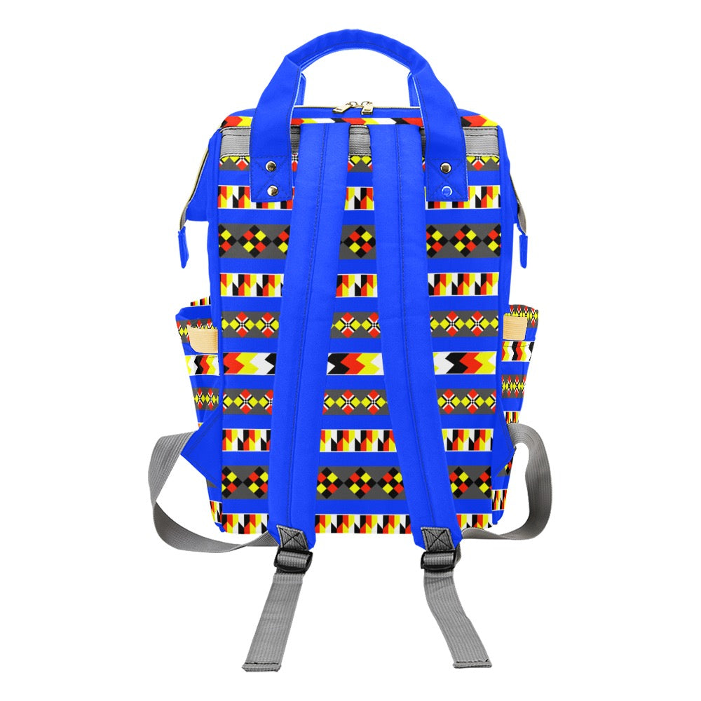 Blue Chic Multifunctional Backpack | Trendy Bag, Stylish Mama Bag, Tote, Baby Shower Gift, Eco-Friendly Backpack