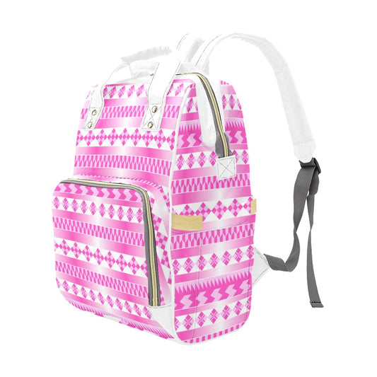 Pink Chic Multifunctional Backpack | Trendy Bag, Stylish Mama Bag, Tote, Baby Shower Gift, Eco-Friendly Backpack