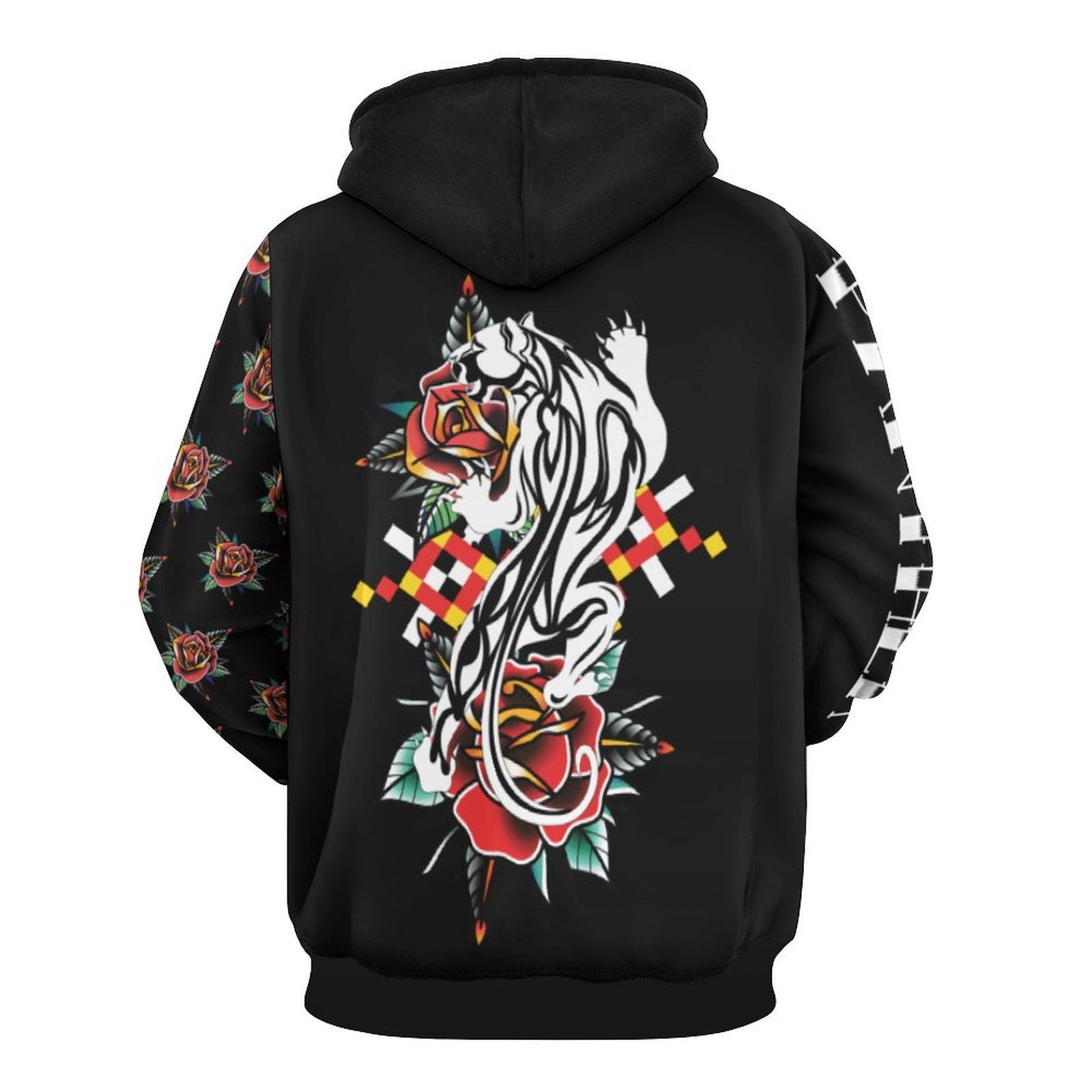 Panther Design Loose Fit Hoodie for Adults