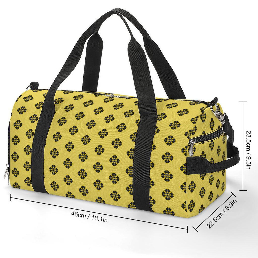 Black & Yellow Diamond - Yellow Gym Bag
