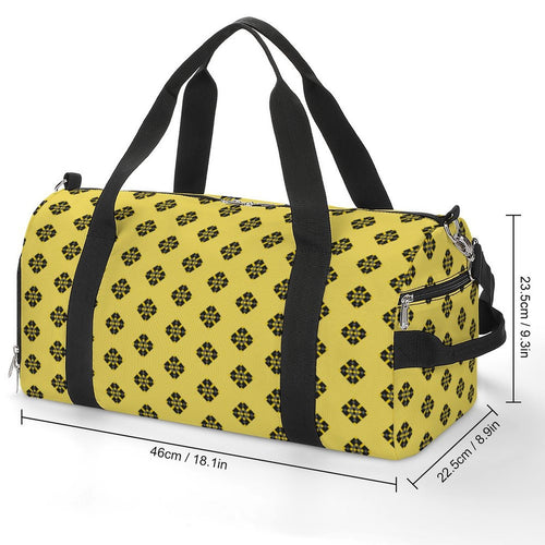 Black & Yellow Diamond - Yellow Gym Bag
