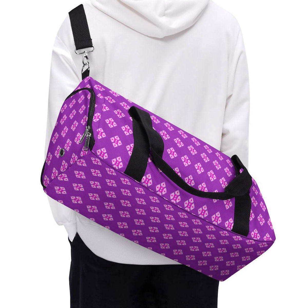 Pink & Purple Diamond - Purple Gym Bag