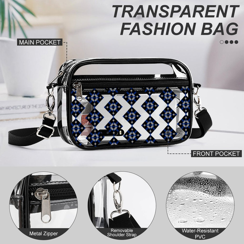 2-Piece Clear Satchel Bag Set DC2