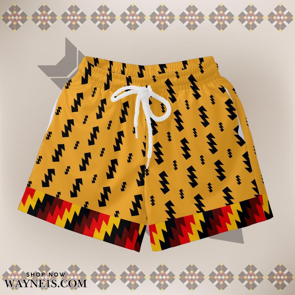 Toddler Yellow Lightning Shorts