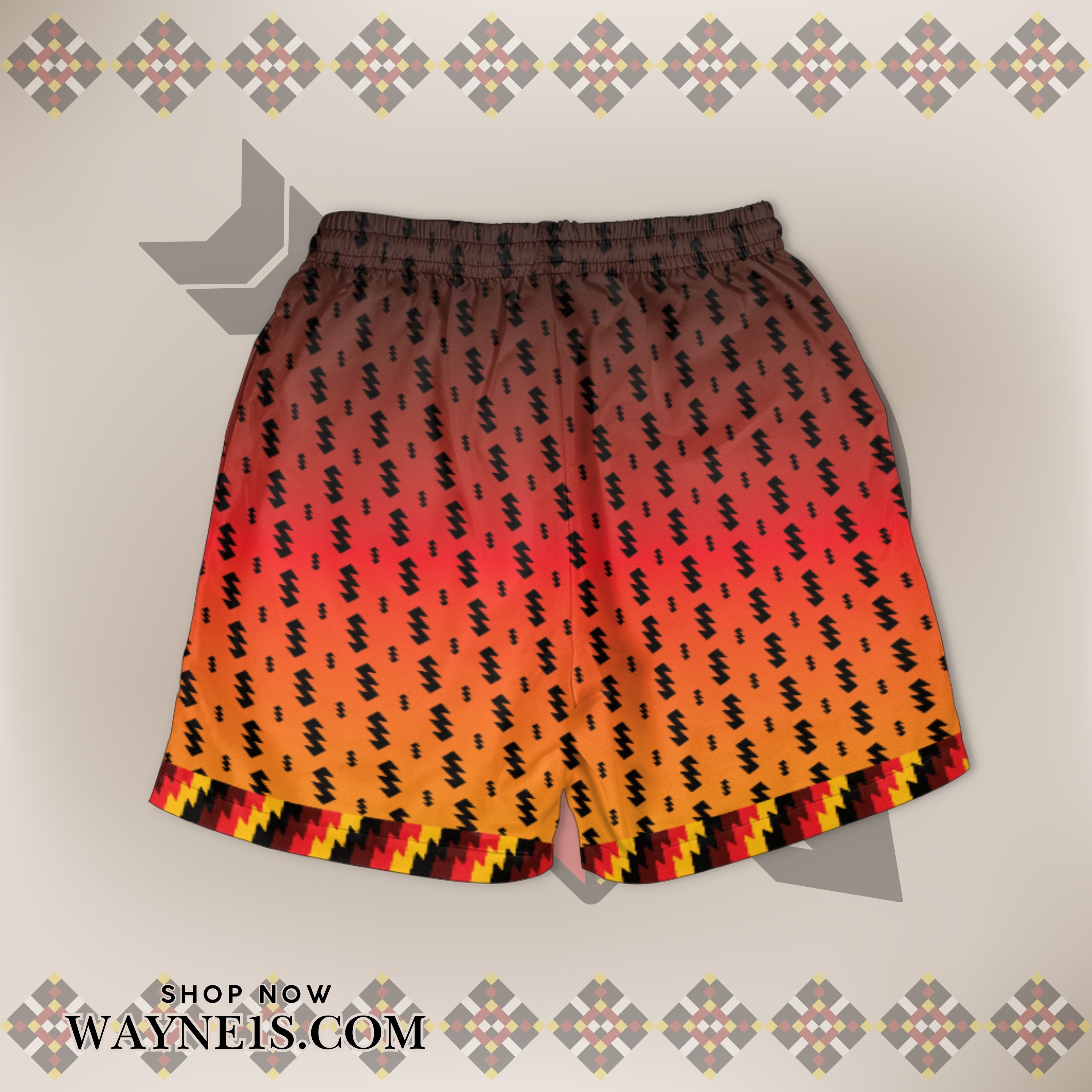 Fire Lightning Youth Hawaiian Shorts